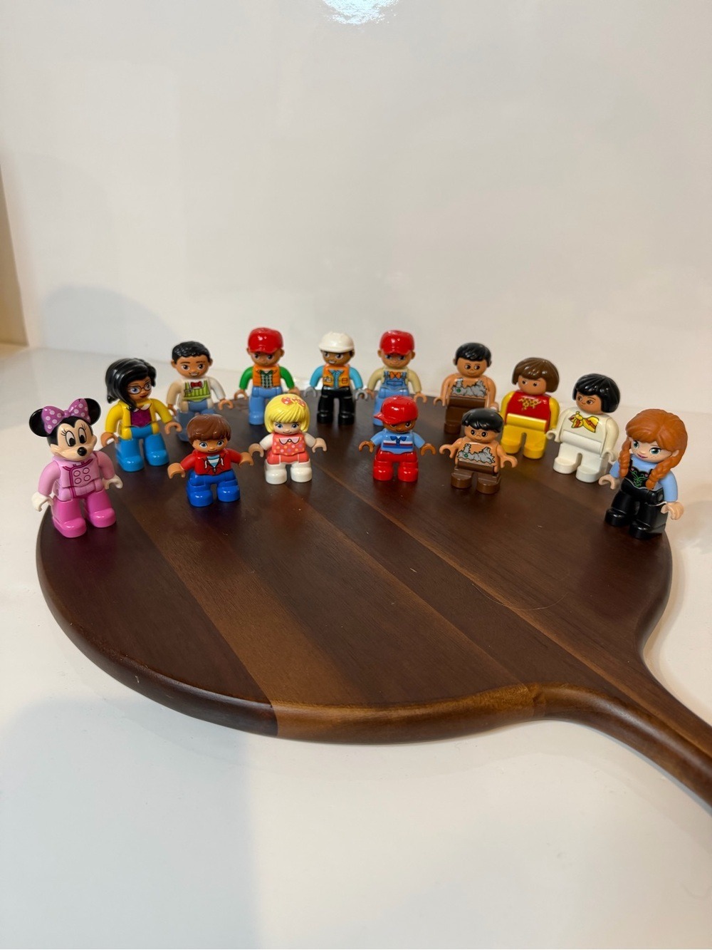 LEGO Duplo Minifigure Lot Figures Disney Minnie Anna Caveman Construction Town